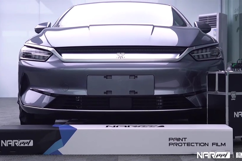 比亞迪秦裝貼納爾PPF漆面保護(hù)膜，太值了